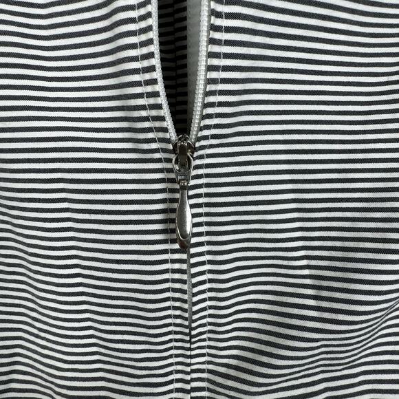 Doncaster Zip Front Striped Color Blocked Jacket with Pockets Size 8 or Medium - Picture 4 of 6
